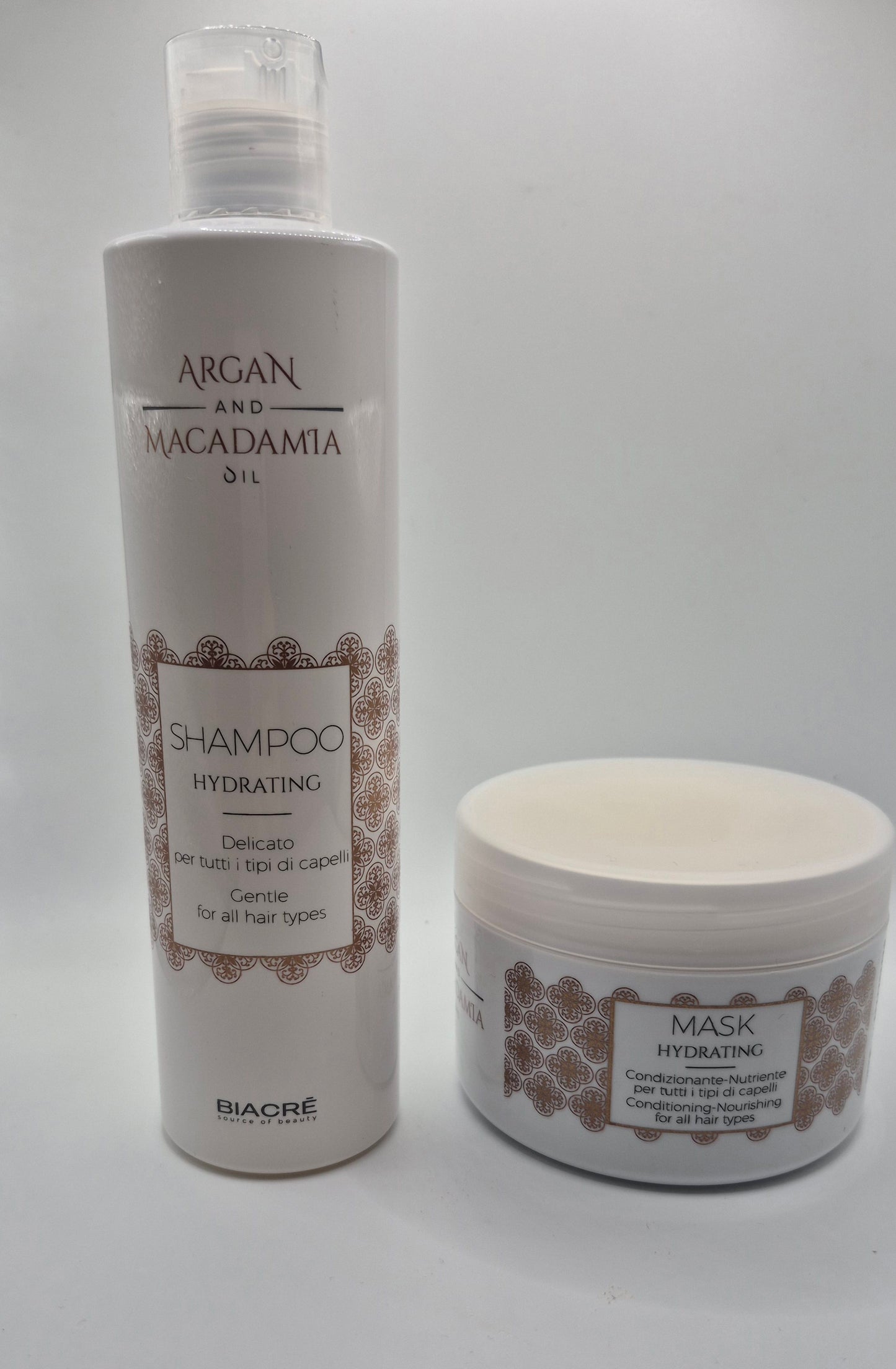 Kit Argan e Macadamia Shampoo 300ml + Maschera 250 ml